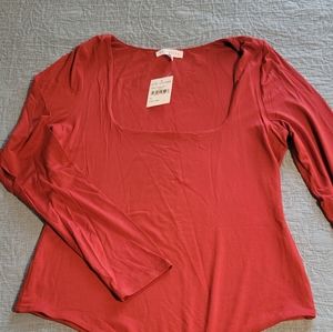 Socialite brick/orange color bodysuit Size XL